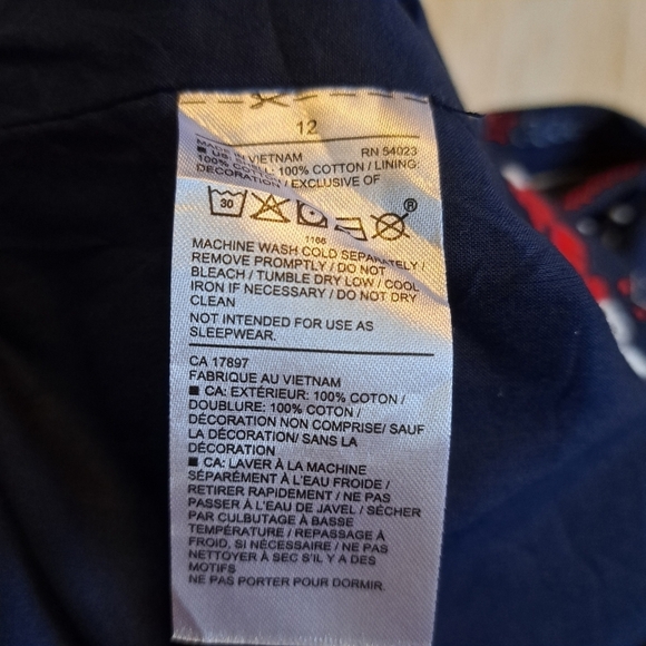 Janie and Jack girls size 12 wide leg jumpsuit, navy with heart design - Picture 7 of 8